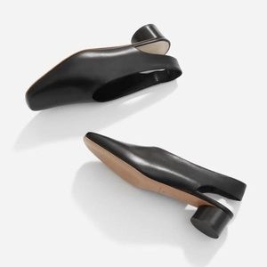 everlane the square toe sling back